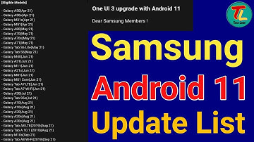 Samsung Android 11 Update List 2021| Samsung One Ui 3.0 Update List | Android 11 Update List | 🔥🔥