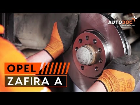 Wie OPEL ZAFIRA A Bremsbeläge vorne, Bremsscheiben vorne wechseln TUTORIAL | AUTODOC