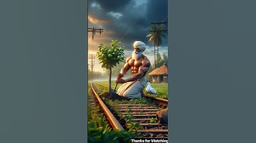 The Farmer Planted an Apple Tree But a Train Destroyed It 💔 #pigeon😢 #ai #farmer #youtubeshorts