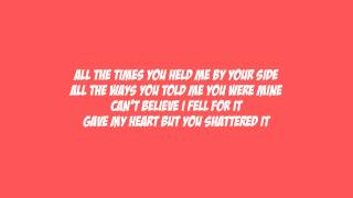 ONCE A TREE - LIE TO ME LYRICS