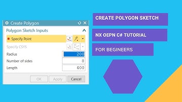 NX Block Styler - Sketch Polygon