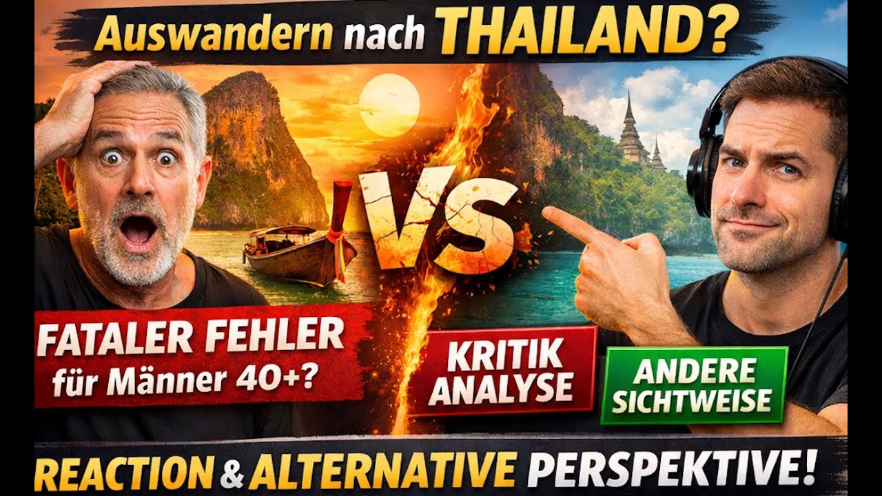 🇹🇭 Thailand ungeeignet für Männer über 40? Meine Reaktion auf Jens Lindner – Auswander-Tipps!
