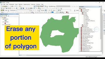 Erase any Specific area of polygon in ArcGIS