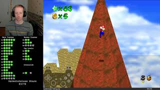 Super Mario 74 - The Green Comet: Luminium Sphere - Green Star 4 (Savestateless)