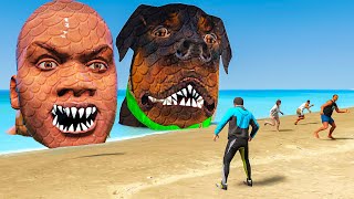 CAÇANDO FRANKLIN E CHOP DO MAR NO GTA 5 - O FILME