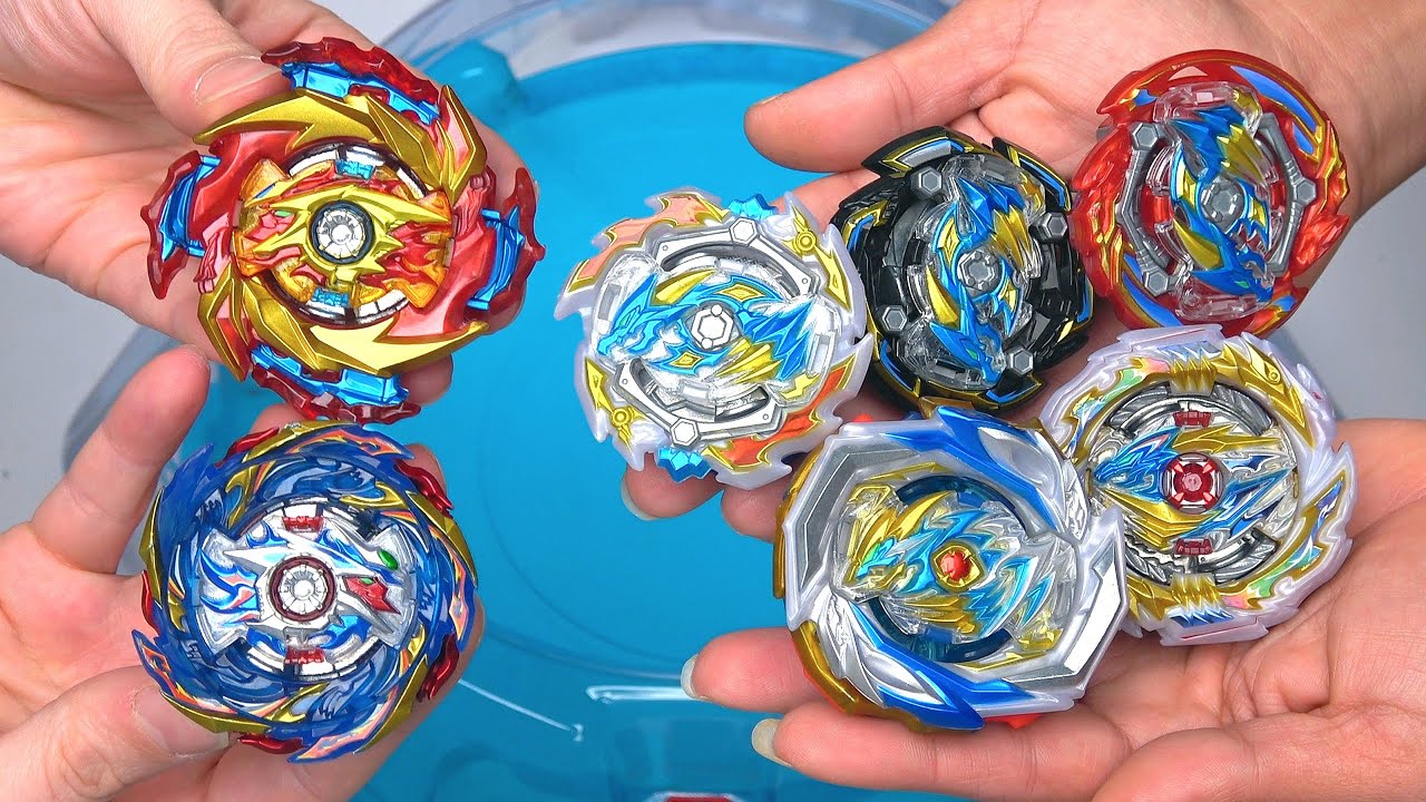 ALL DRUMS DRAGON BEYS vs HYPERION BURN & HELIOS VOLCANO | Beyblade ...