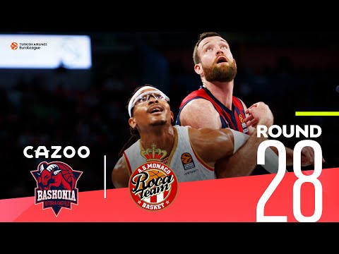 Moneke's double-double leads Monaco in Vitoria! | Round 28, Highlights | Turkish Airlines EuroLeague