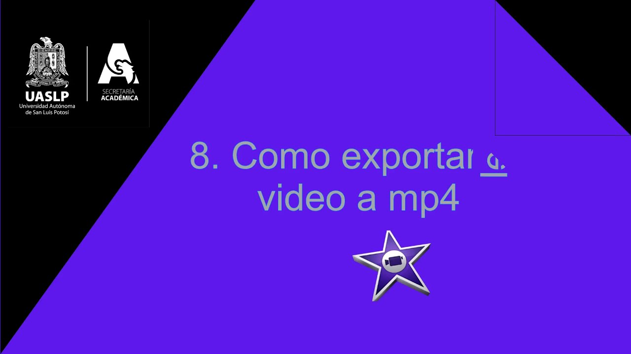 recurso renovable exageración Condimento 8. Exportar un video en formato MP4 - YouTube
