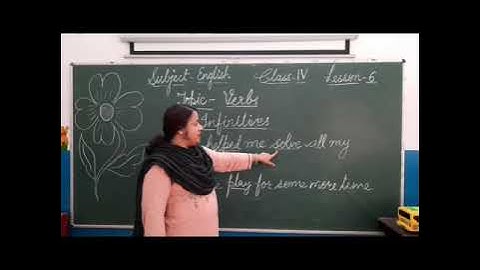 Class IV English Grammar Lesson-6