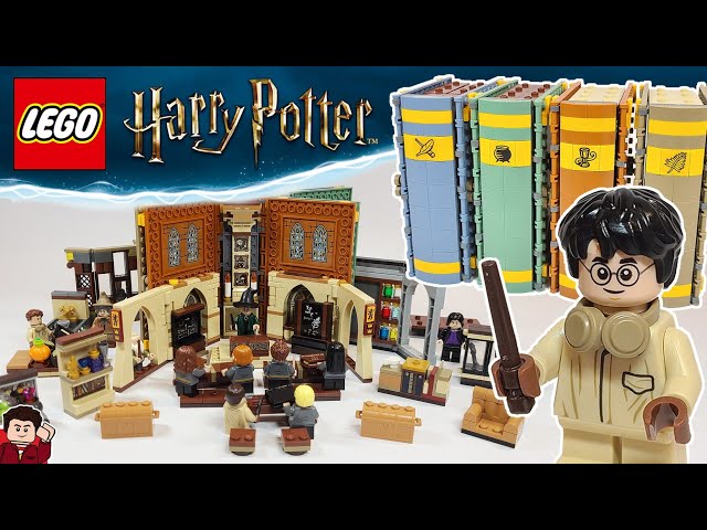Combining the 2021 LEGO Harry Potter Hogwarts Moments Classrooms / Books 