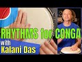 Eight rhythms for conga drum  tumbao variations