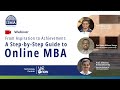 Guide to online mba programme  qa with professors iimaofficial