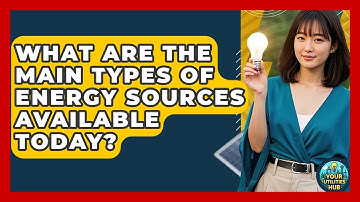 What Are the Main Types of Energy Sources Available Today? - Your Utilities Hub