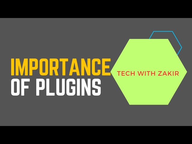 What is the Importance of plugins by TECH WITH ZAKIR class=