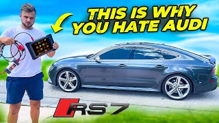REBUILDING A WRECKED AUDI RS7 THAT I BOUGHT BY ACCIDENT! | PART 4 I HATE AUDI NOW!