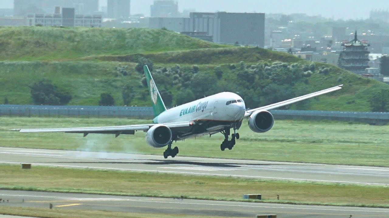 【第二部：北側5樓星巴克篇】楊柳颱風強風下 桃園機場飛機起降實錄！這輩子看過最多的重飛(GO AROUND)！驚呼連連！😲 感謝所有機組人員扛住壓力，感謝你們的專業！辛苦了！👍👍👍 #20250813