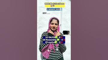 RWA Mock Test Score 🎯✅ RPF constable exam #delhipolice #rwa #sscgd #mocktest #shortvideo #rpfsi