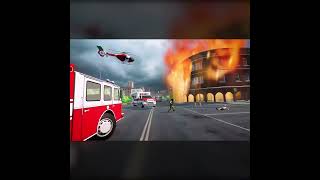 (Fire Fighter Day) Fireman Rescue Games :Fire Brigade Simulator | 20 Gameplay Day Time Square screenshot 4