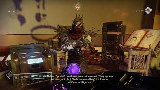 Destiny 2 Lightfall - On The Verge Interlude: Speak To Osiris In Hall of Heroes: "Pouka" Creatures