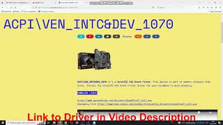 ACPI\VEN_INTC&DEV_1070 Driver // Intel(R) HID Event Filter driver download and install manual