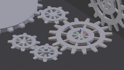 Blender 2.66 Gear rigging tutorial constraints and 1 machine controller.