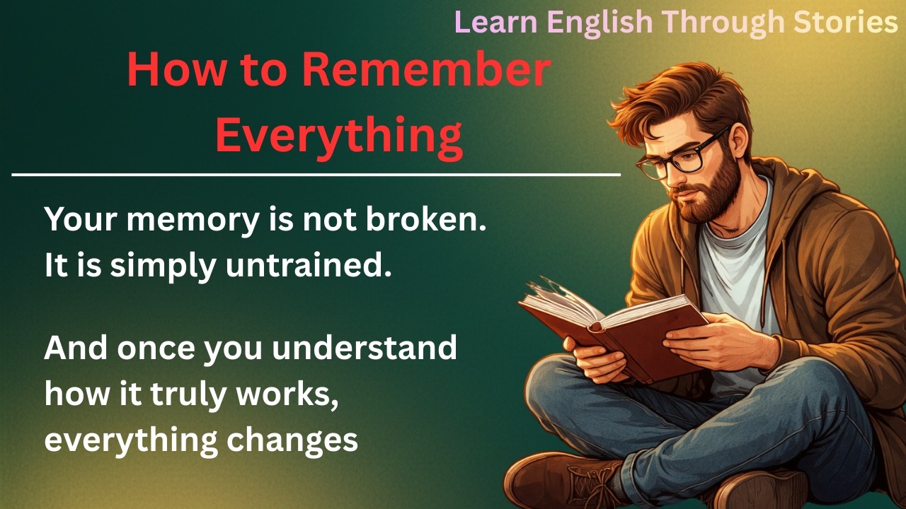 How to Remember Everything (12 Powerful Memory Techniques) | Graded Reader | Learn English Naturally