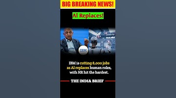 HIBM Lays Off 8,000 as AI Takes Over Jobs 🤖 | HR Most Affected! #AI #IBM #Shorts