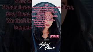🖤💗Jenlisa rap part in shut down#blackpink#the violet moon girl #subscribe Resimi