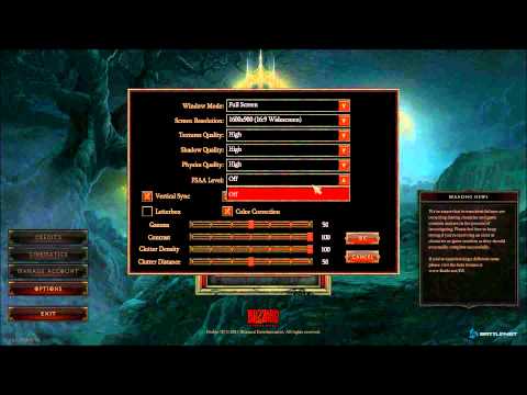 Diablo III - Beta Login Page + Music