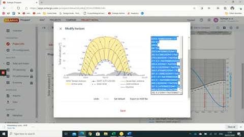 Horizon data in Solargis Prospect app