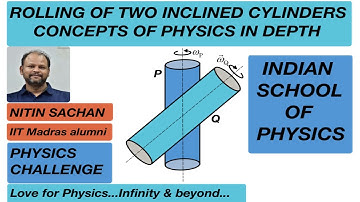 [JEE ADVANCED 2020] ROLLING OF TWO INCLINED CYLINDERS [ADVANCE PROBLEMS IN SCHOOL PHYSICS]