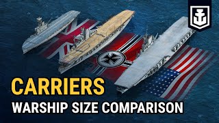 Warship Size Comparison: Aircraft Carriers in World of Warships