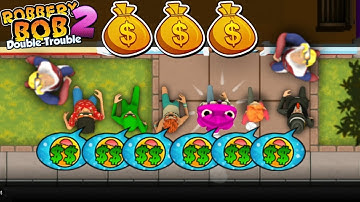 Robbery Bob 2 - All Costumes Funny Gameplay Part 193