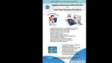 Gigabyte Motherboard X79S-UP5-WIFI with Supportive Processor (Intel Xeon E5-1650 v2)
