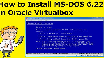 How to Install MS-DOS 6.22 in Oracle Virtualbox (Guide)