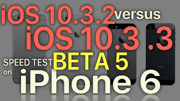 iPhone 6 : iOS 10.3.2 vs iOS 10.3.3 Beta 5 / Public Beta 5 Speed Test (Build 14G5057a)