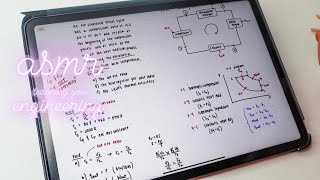 ASMR Teaching you Engineering - Thermodynamics | iPad writing sounds ✨