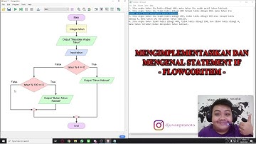 TUTORIAL CODING CARA MENGGUNAKAN STATEMENT IF DALAM FLOWGORITHM - PART 2