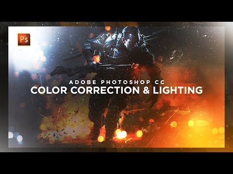 How to Create BASIC Lighting + Color Corrections for Your Graphic Designs! (Photoshop CC Tutorial)