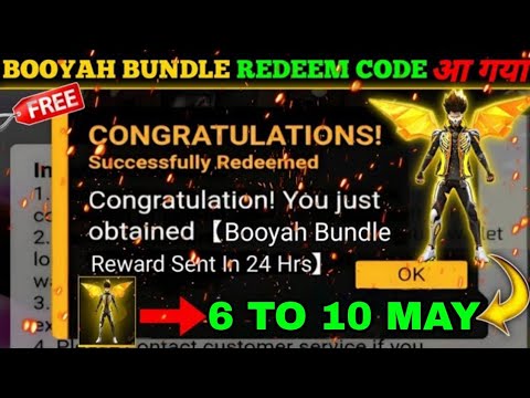 FREE FIRE REDEEM CODE TODAY 6 MAY REDEEM CODE FREE FIRE 