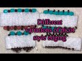 Different variations of picot style edging for your beadwork