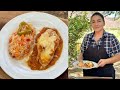 Pechuga Gratinada en Salsa Tatemada y Sopa de Arroz Seca - La Herencia de las Viudas