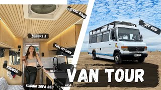 VAN TOUR  Fully Loaded Van Conversion By Van Build Rookies