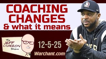 COACHING CHANGE | Jeff Cameron Show | FSU Football | Florida State Football 12-5-25 Warchant #FSU