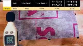 [比較]吸音材と遮音シートはどっちを先に壁に貼れば効果的？質問の回答-ニードルフェルト/サンダム