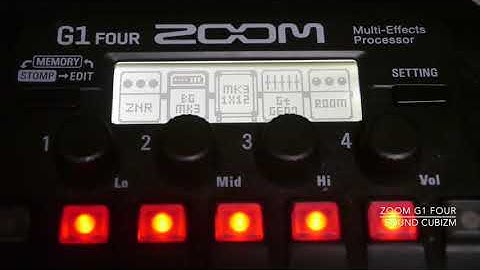 ZOOM G1 FOUR (2) - 14 Amp models Demo