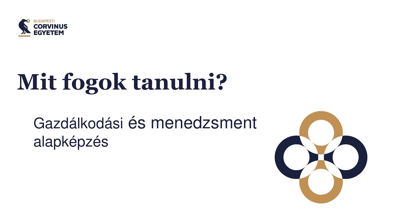 Gazdálkodási és menedzsment alapképzés tanterv