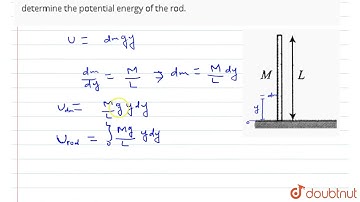 A uniform rod of mass M and length L is held vertically upright on a horizontal surface as shown...
