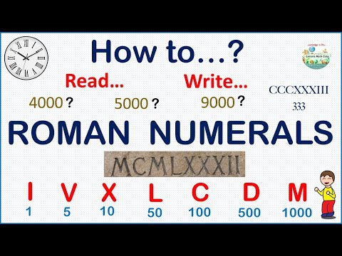 Video: Ce numeral roman este K?