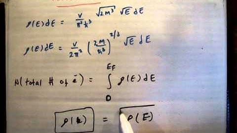 Quantum Statistics 33 b: Derivation of Fermi Level / Energy (2/2)